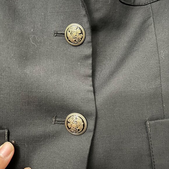 Aritzia Talula Black Classic Exeter Boyfriend Wool Blend Blazer Jacket Size 0 - Picture 3 of 10